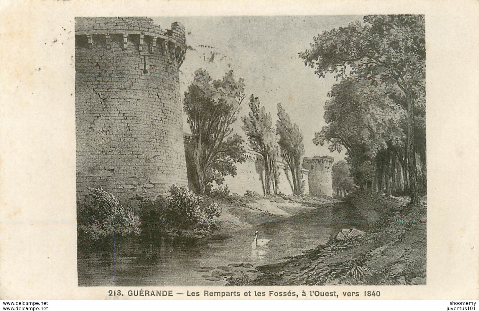 CPA Guérande-Les Remparts Et Les Fossés-Timbre      L1428 - Guérande