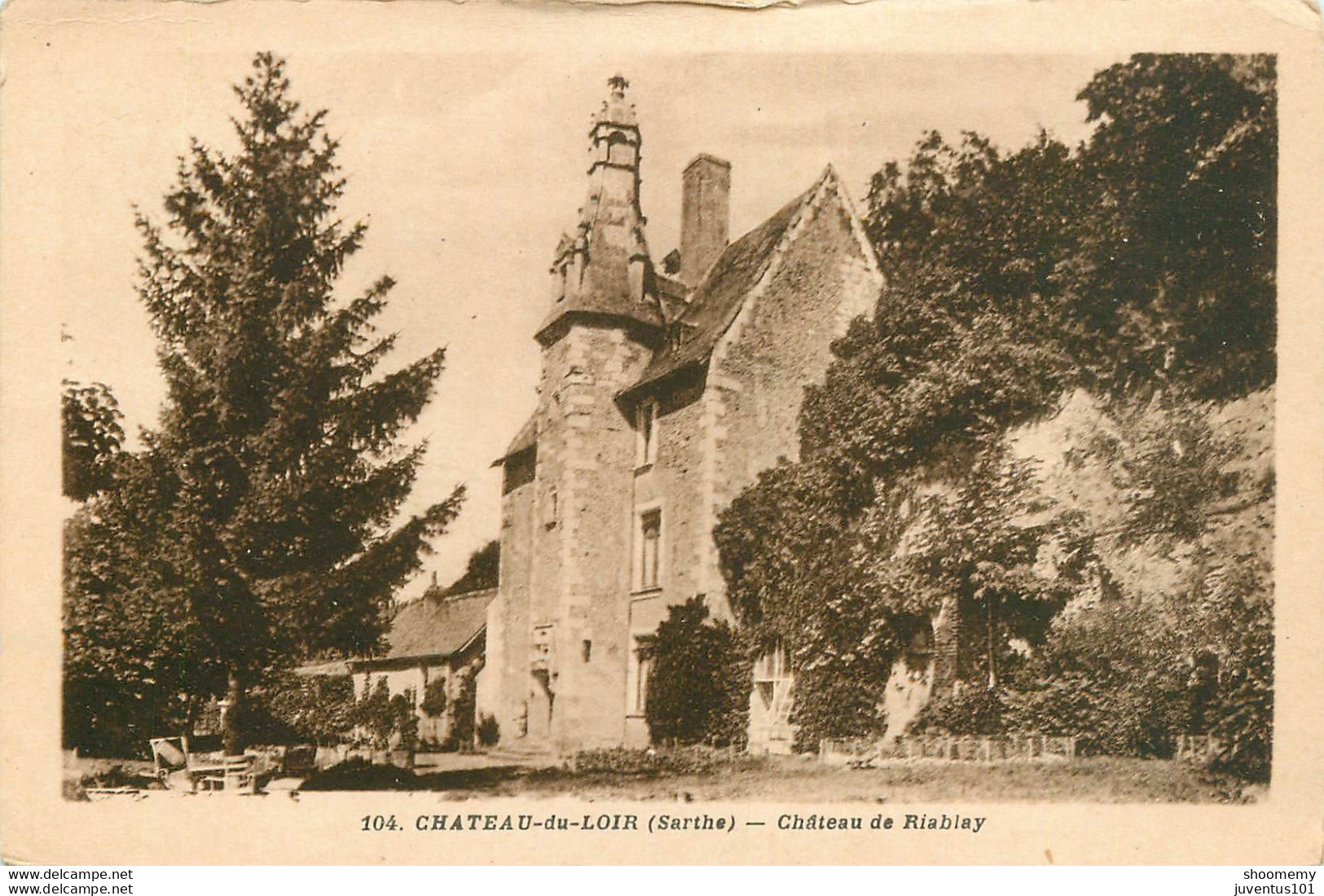 CPA Château Du Loir-Chateau De Riablay-104-Timbre        L1675 - Chateau Du Loir