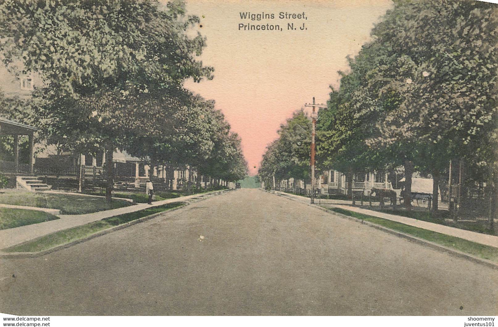 CPA Wiggins Street-Princeton-New Jersey-Carte Molle Et Décollée-RARE     L2440 - Autres & Non Classés