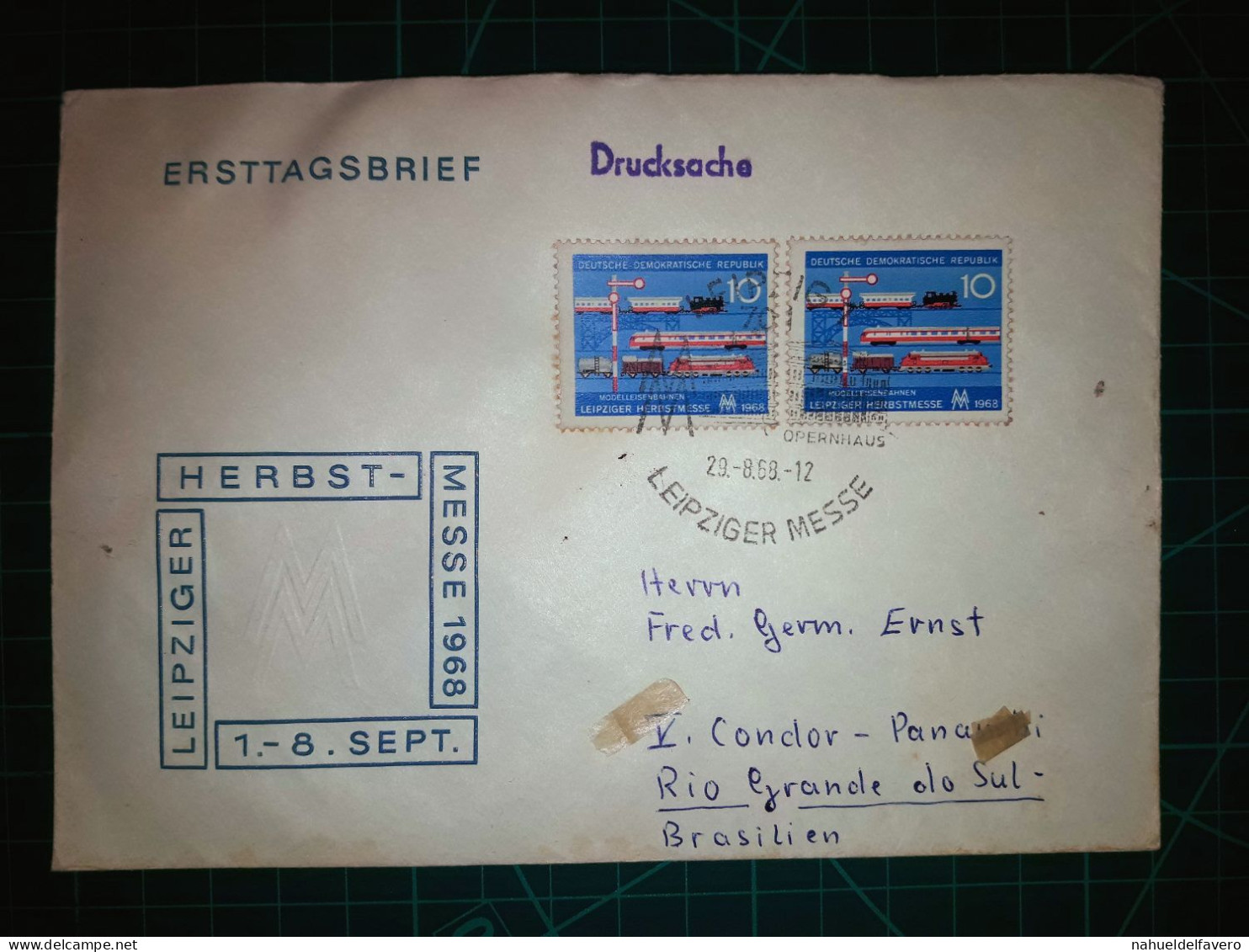 ALLEMAGNE (DDR); Enveloppe FDC Commémorative "Messe D'Automne De  Leipziger Du 1er Au 20 Septembre" Avec Cachet Spécial - Used Stamps