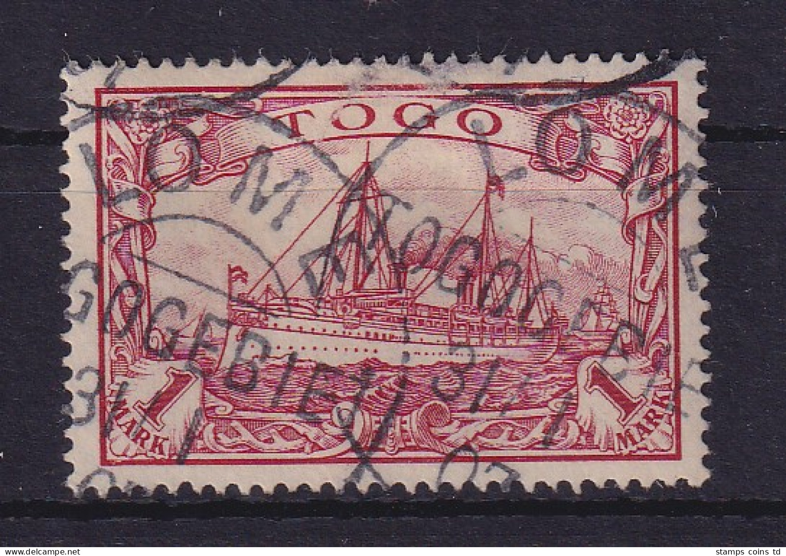 Deutsche Kolonien Togo 1 Mark 1900 Mi.-Nr. 16 O LOME - Togo