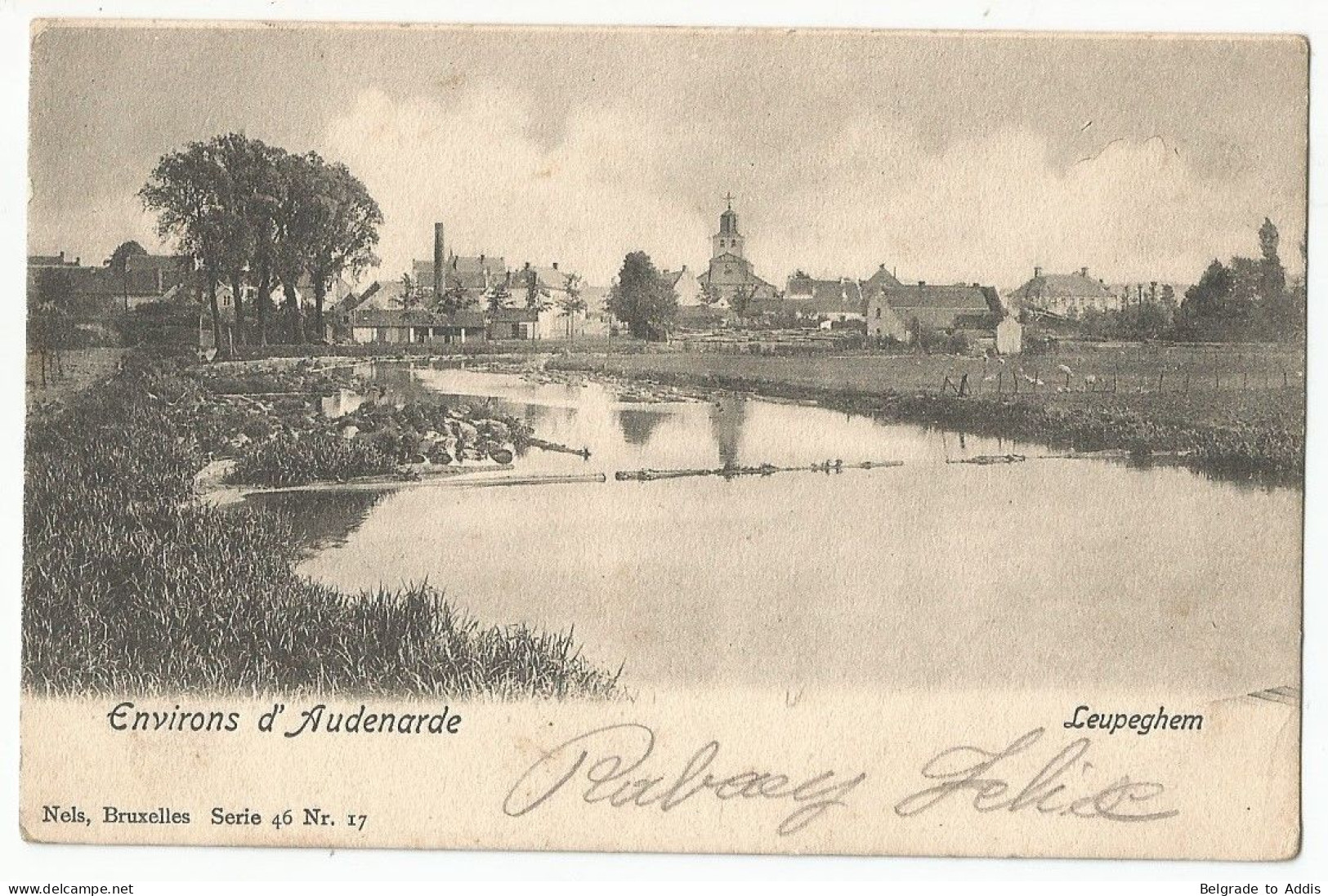 Belgique Oudenaarde Audenarde Leupeghem Postcard Oude Postkaart Carte Postale CPA 1903 - Oudenaarde