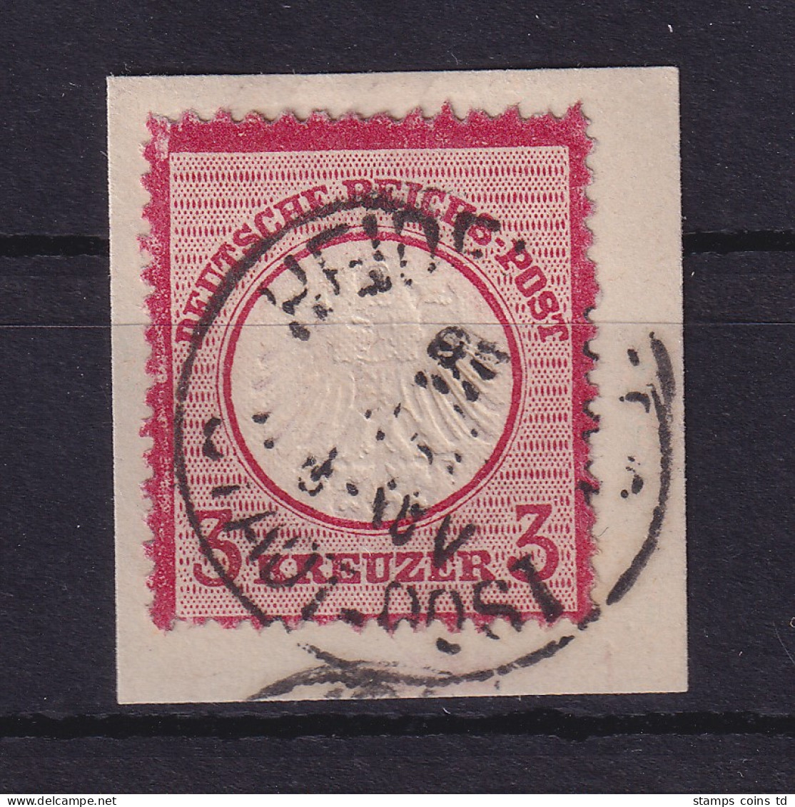 Dt. Reich 1872 Kl. Brustschild Mi.-Nr. 9 Fehlendes Zähnungsloch FZL R6 Briefstk. - Used Stamps