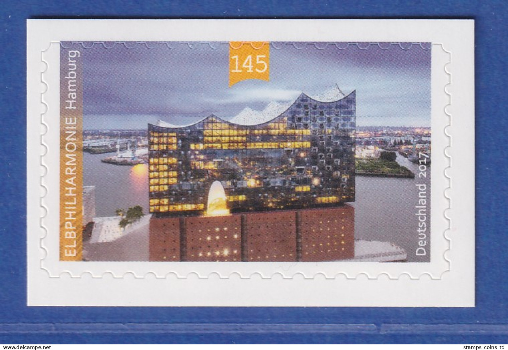 Bund 2017 Elbphilharmonie Hamburg 145Cent SELBSTKLEBEND Mi-Nr. 3286 ** - Autres & Non Classés