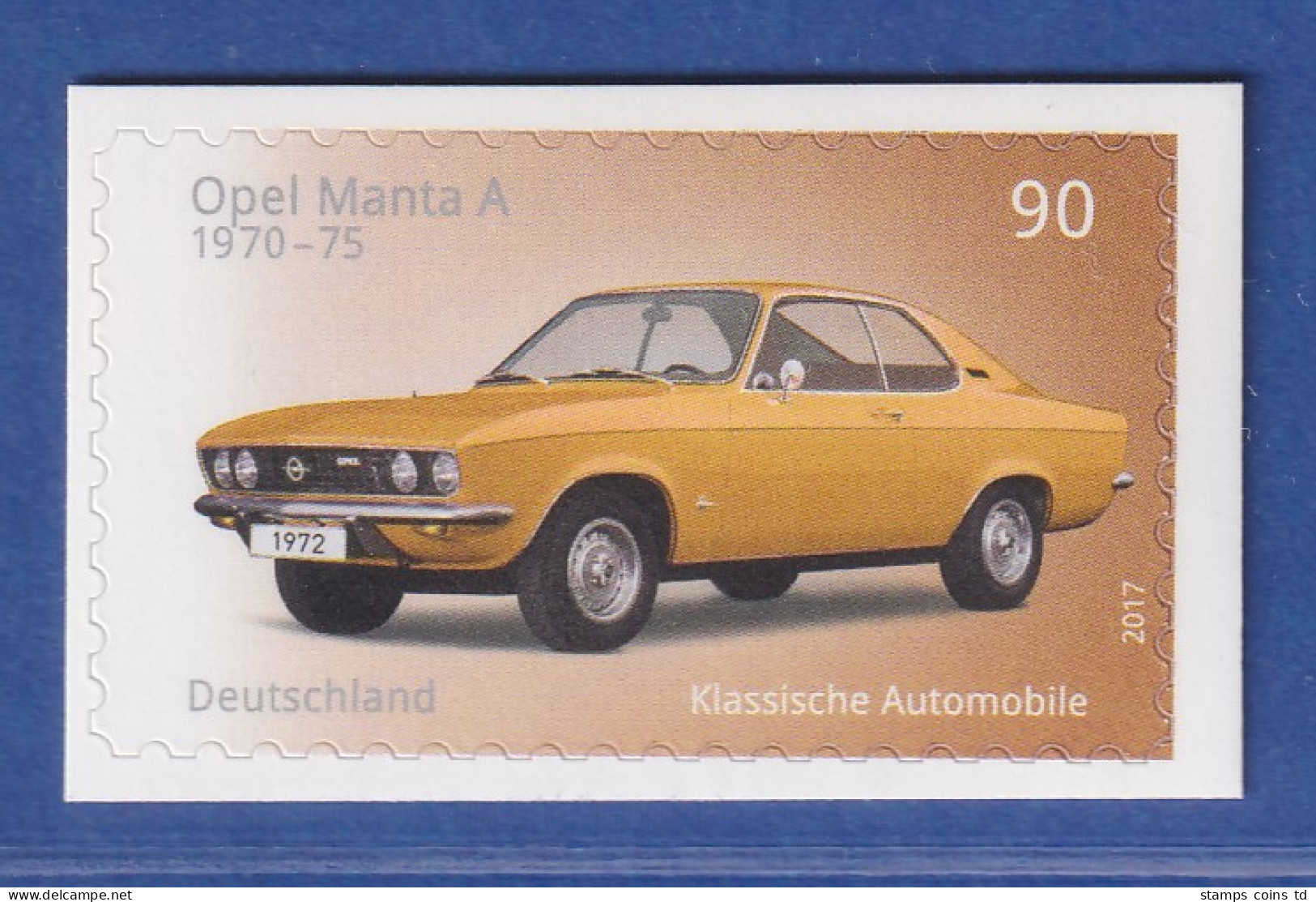 Bund 2017 Auto Opel Manta 90Cent SELBSTKLEBEND Mi-Nr. 3302** - Autres & Non Classés