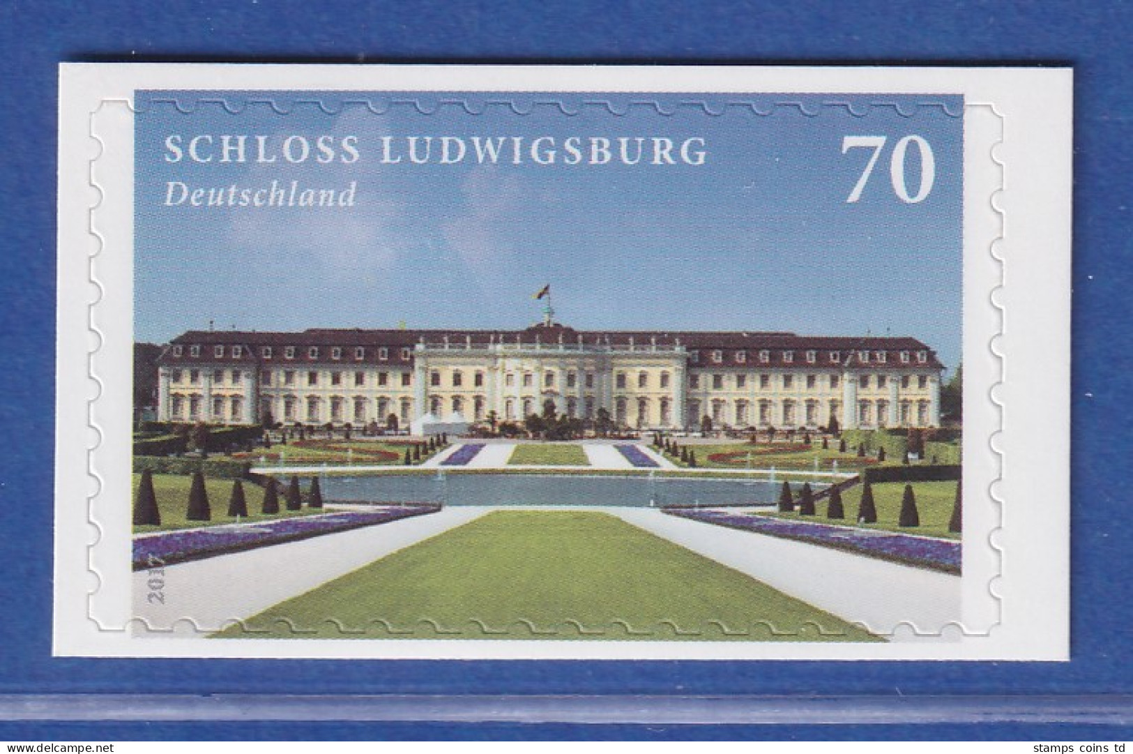 Bund 2017 Residenzschloss Ludwigsburg 70Cent SELBSTKLEBEND Mi-Nr. 3312 ** - Autres & Non Classés