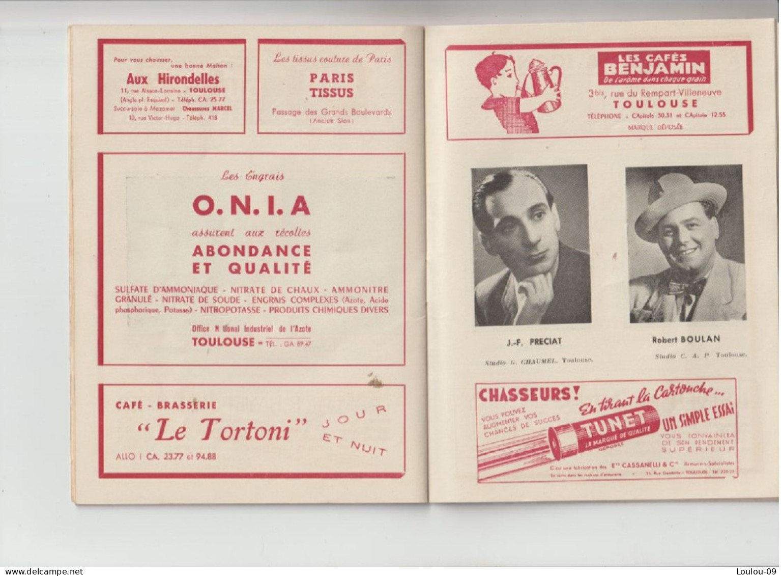 Toulouse -31-programme Du Capitole-14pages Trés Illustrées 1952 - Programmes