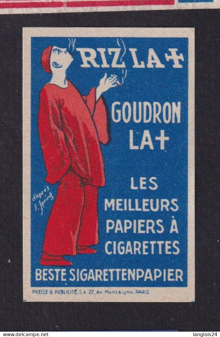 Ancienne  étiquette  Allumettes France   Riz La Pierrot Années 30 - Boites D'allumettes - Etiquettes