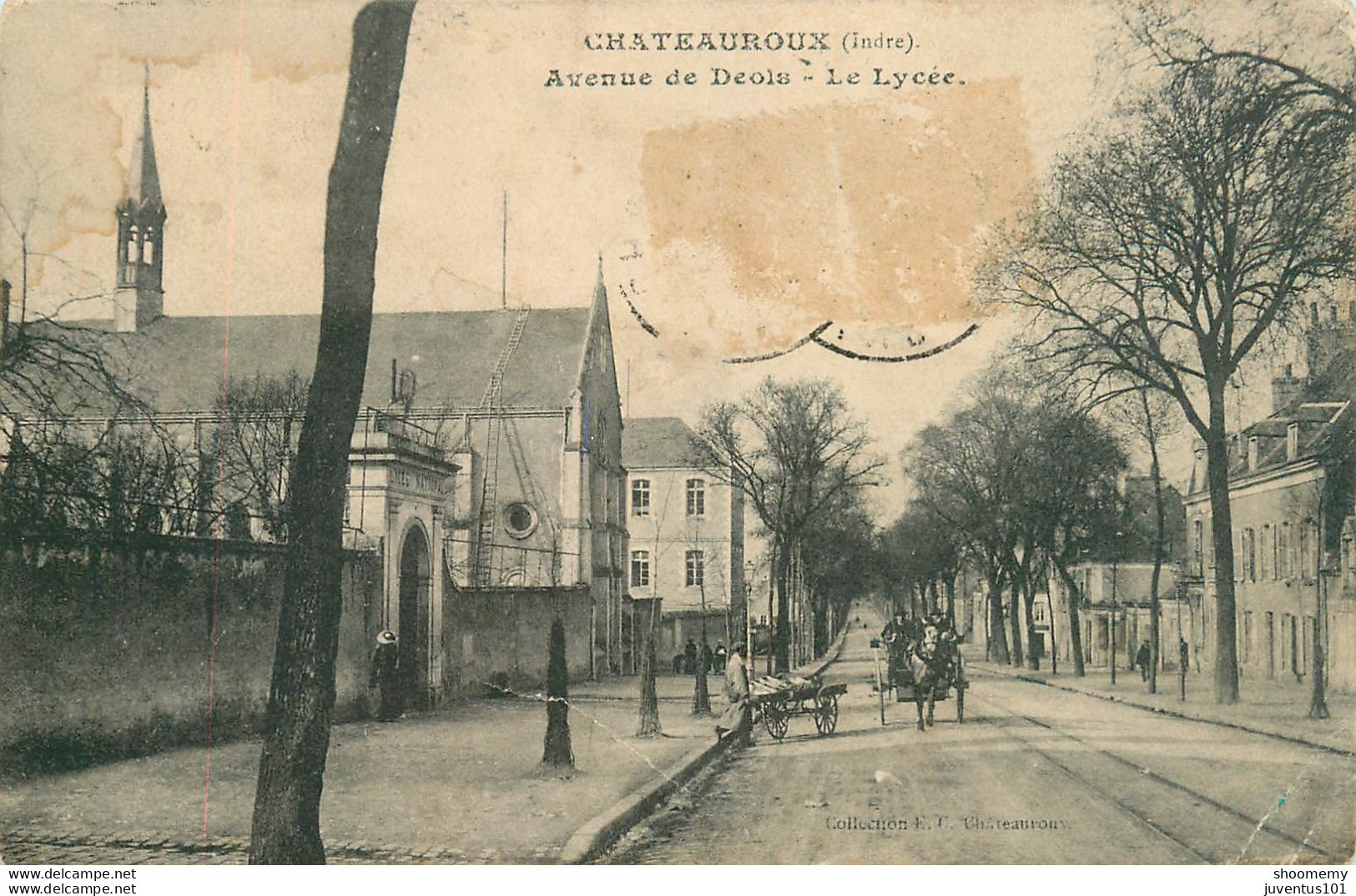 CPA Chateauroux-Avenue De Deols-Le Lycée     L1360 - Chateauroux