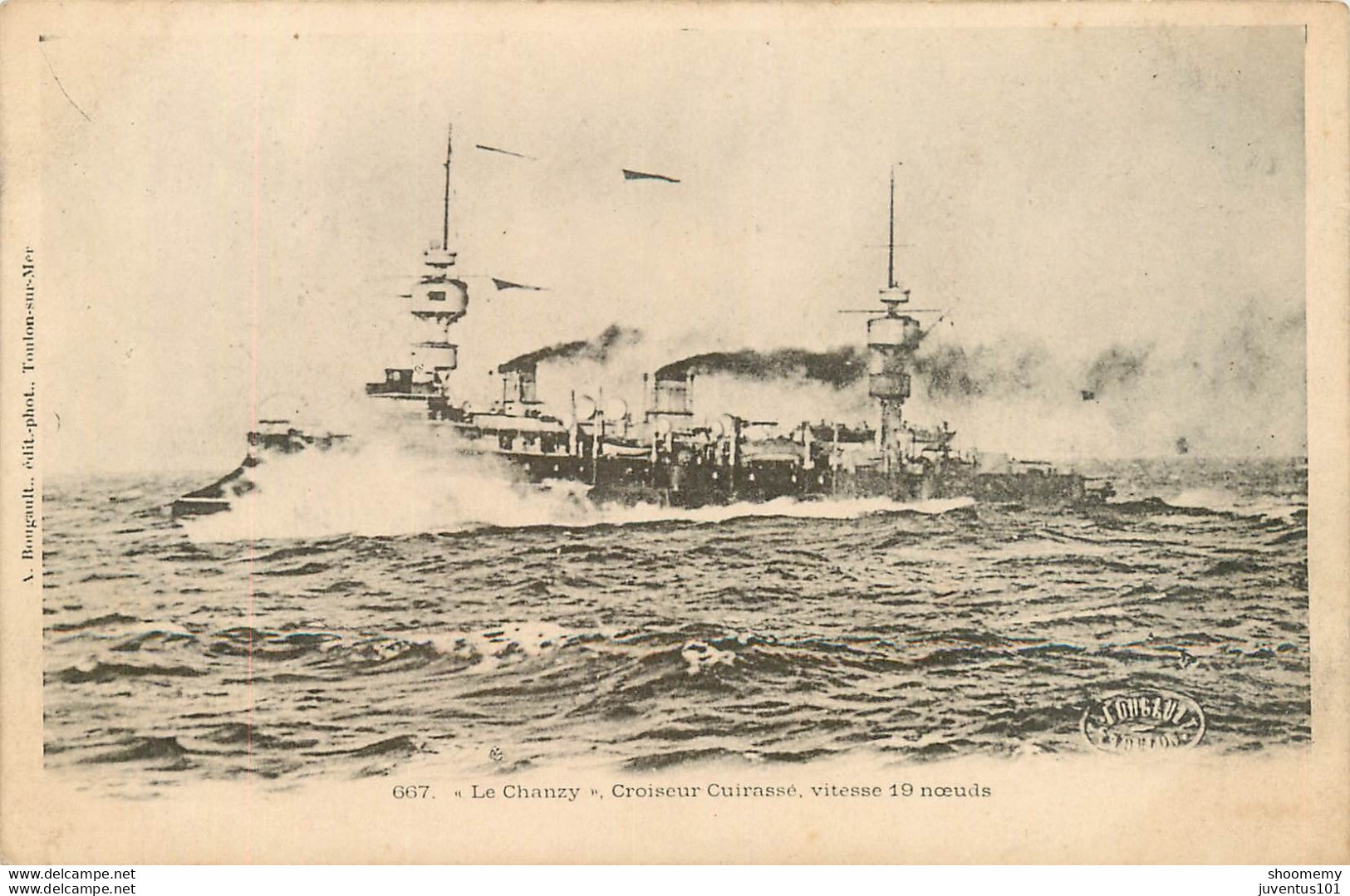 CPA Militaria-Le Chanzy,croiseur Cuirassé   L1361 - Matériel