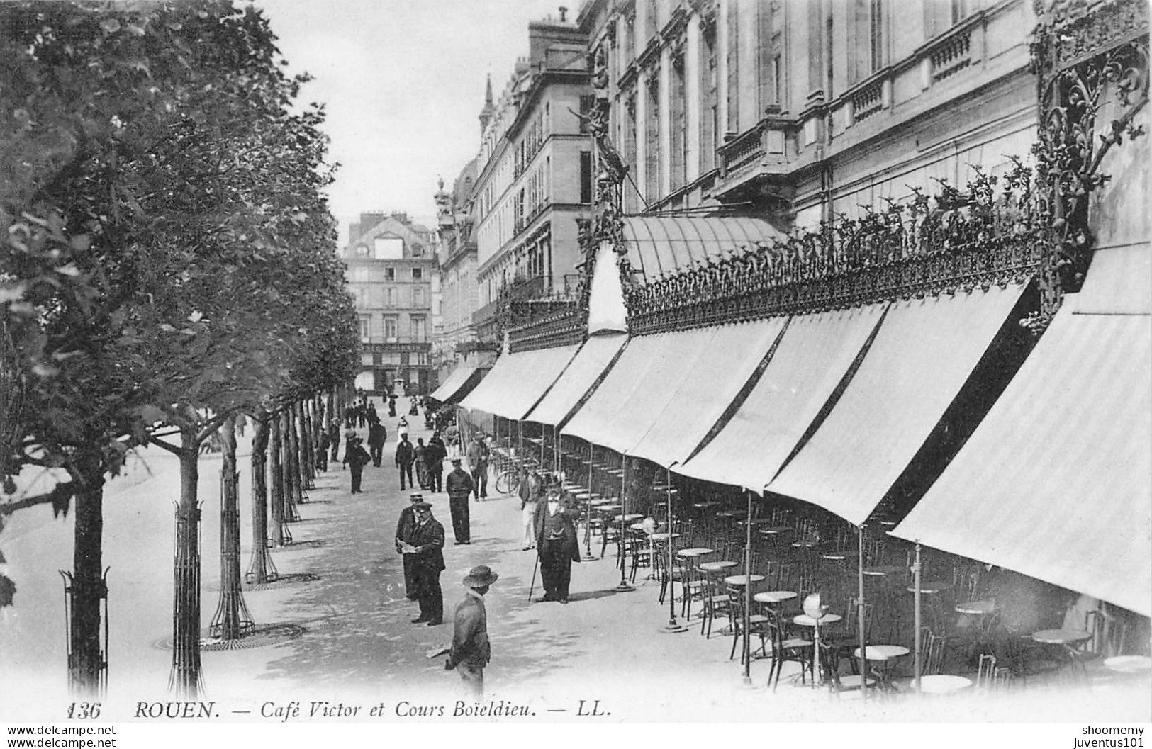 CPA Rouen-Café Victor Et Cours Boieldieu-136       L2448 - Rouen