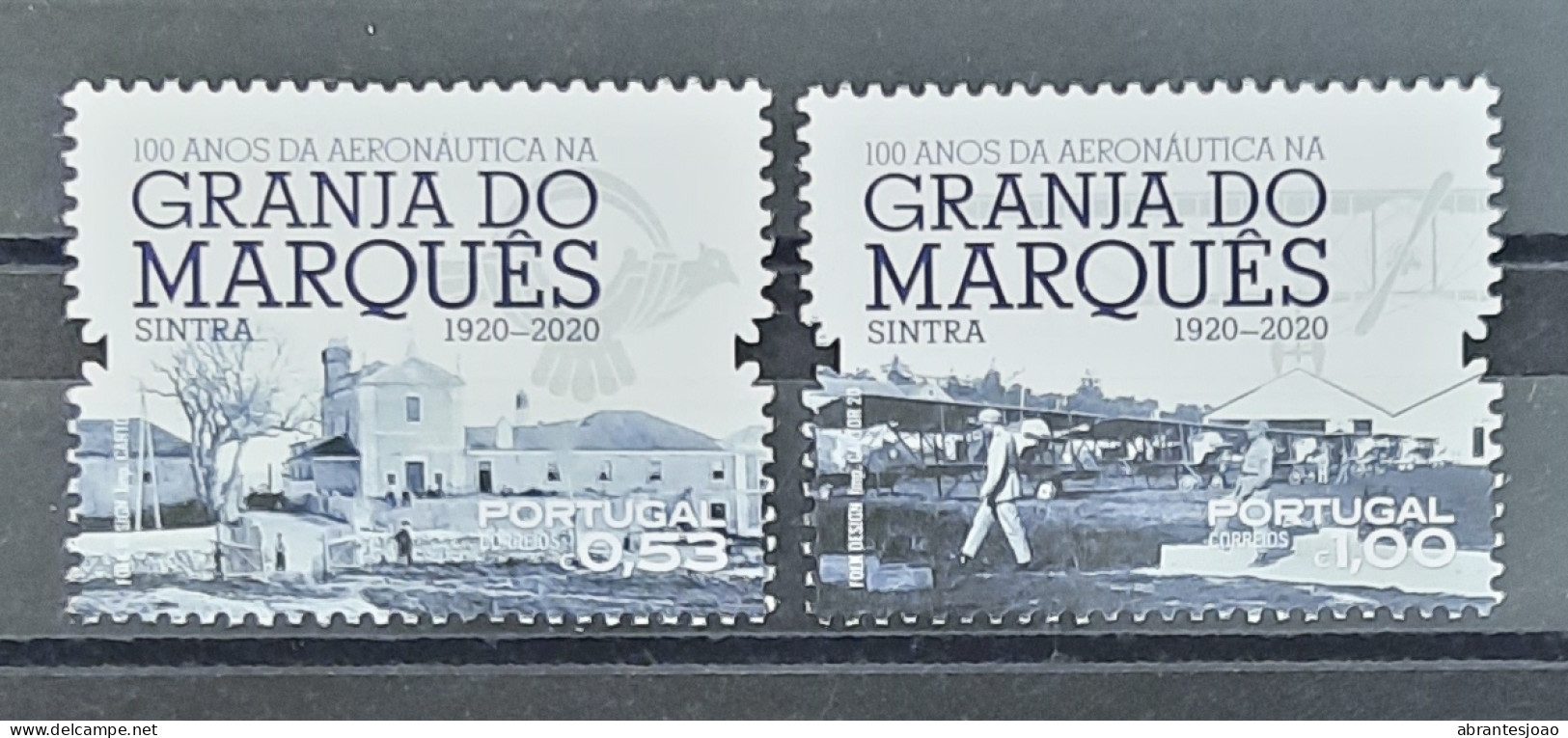 2020 - Portugal - MNH - 100 Years Of Aeronautics In Granja Do Marquês (Sintra) - 2 Stamps - Neufs