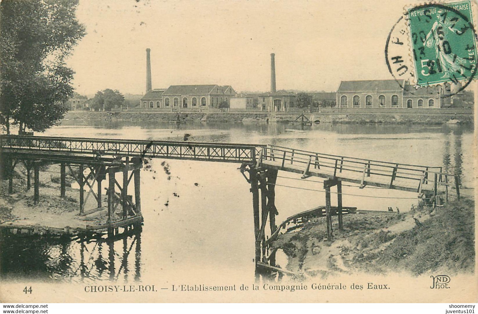 CPA Choisy Le Roi-L'établissement De La Compagnie Générale Des Eaux-44-Timbre      L1872 - Choisy Le Roi