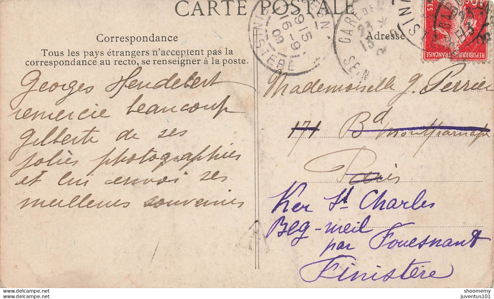 CPA Château à Identifier-Timbre         L2439 - Te Identificeren