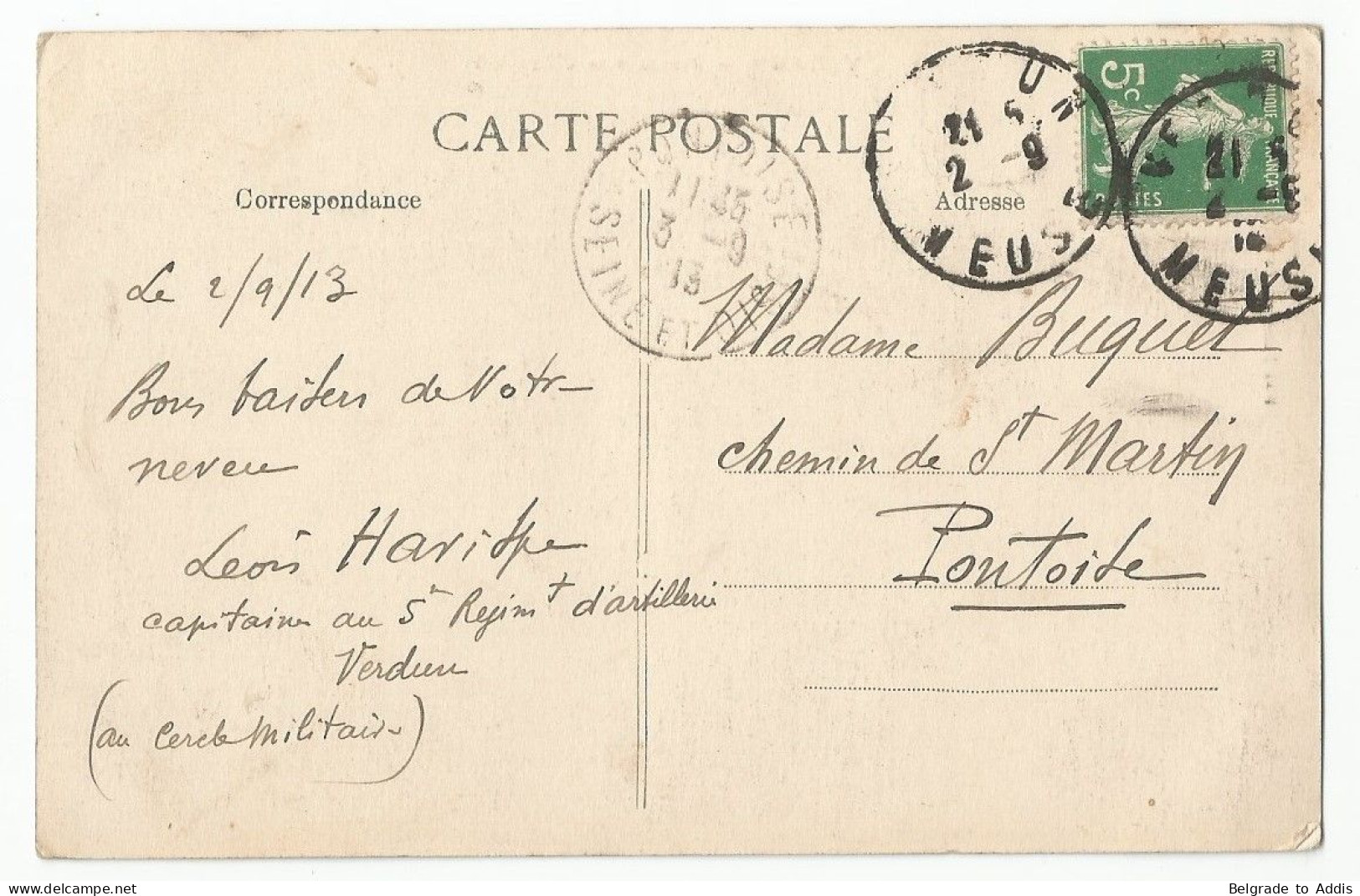 France Militaria Postcard Oude Postkaart Carte Postale CPA 1913 Verdun Manœuvres D'artillerie - Manovre