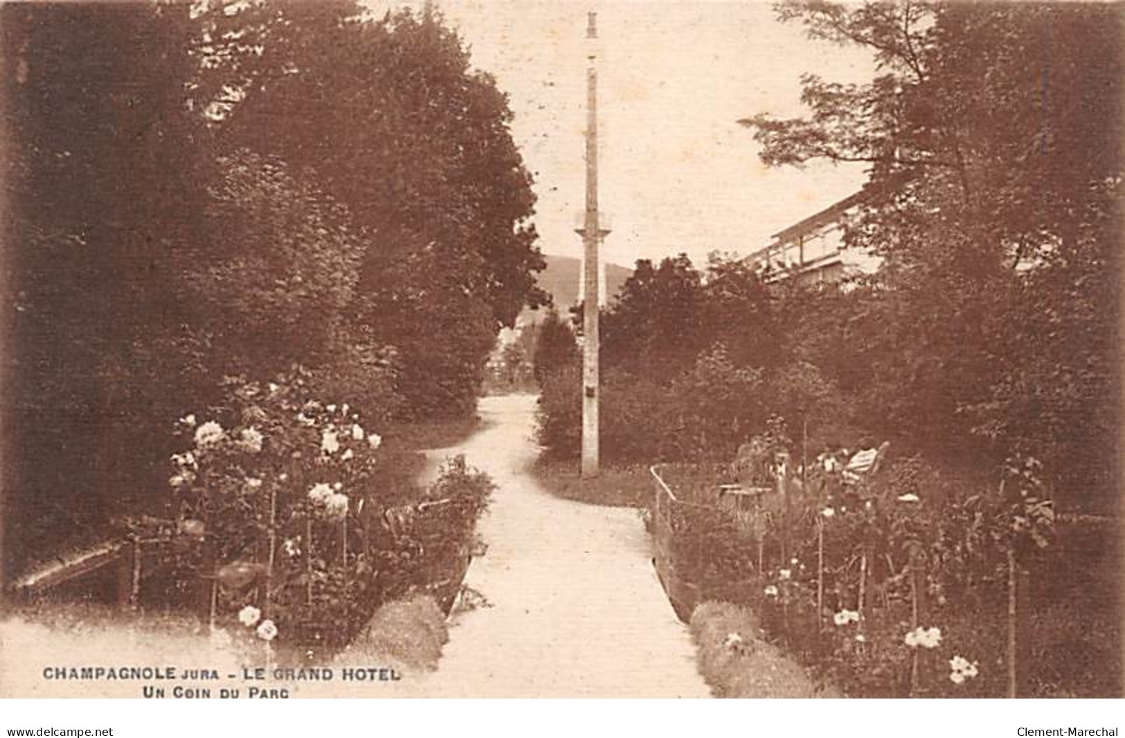 CHAMPAGNOLE - Le Grand Hotel - Un Coin Du Parc - Très Bon état - Champagnole