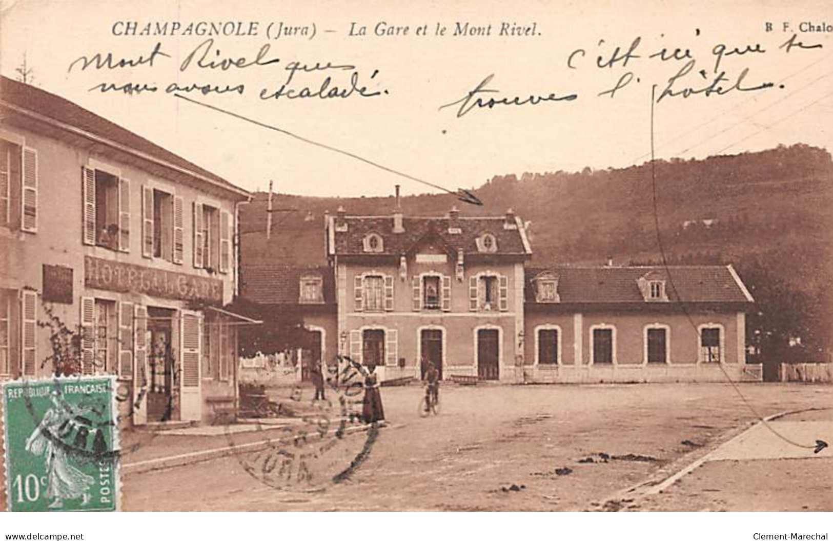 CHAMPAGNOLE - La Gare Et Le Mont Rivel - Très Bon état - Champagnole