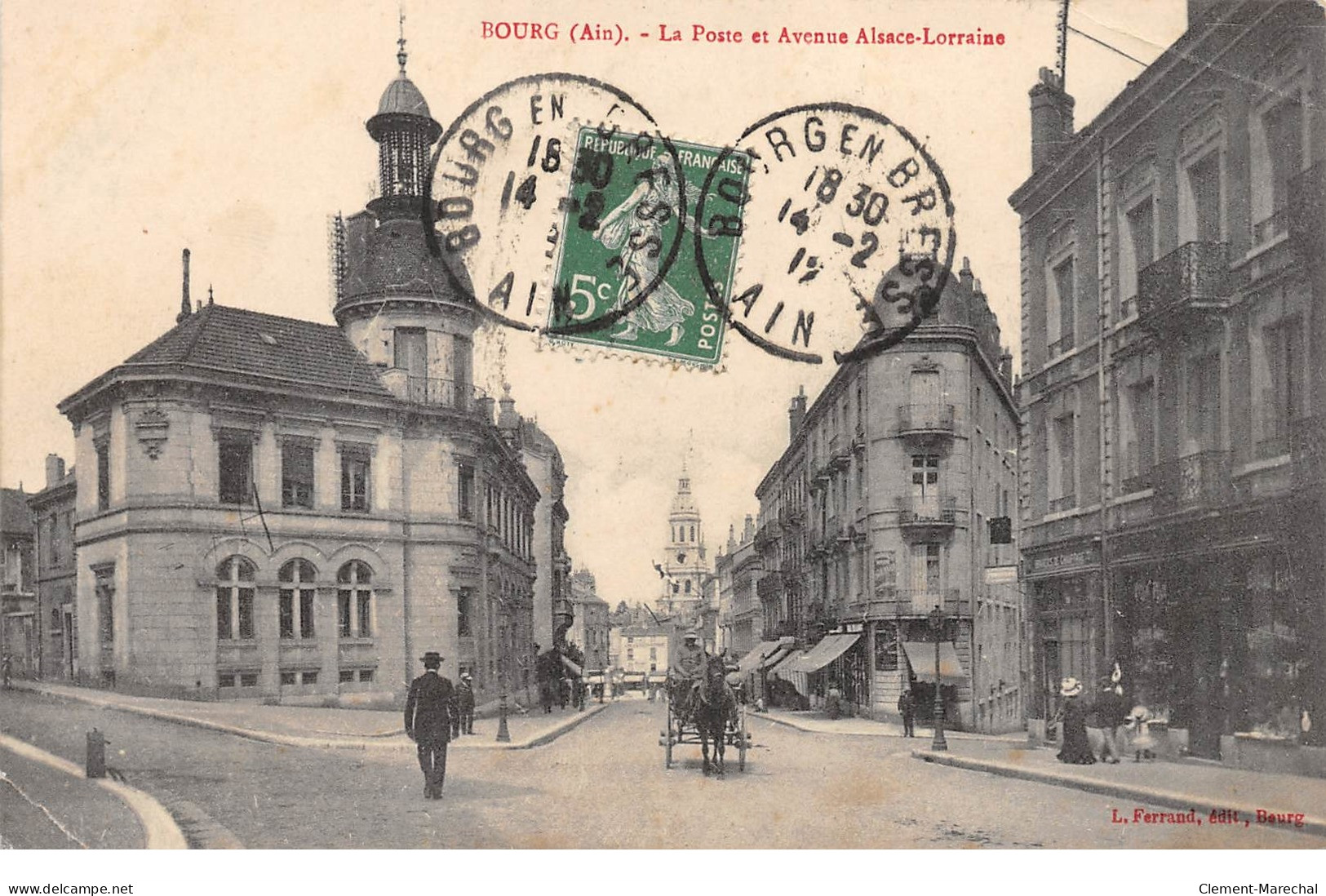 BOURG - La Poste Et Avenue Alsace Lorraine - Très Bon état - Andere & Zonder Classificatie