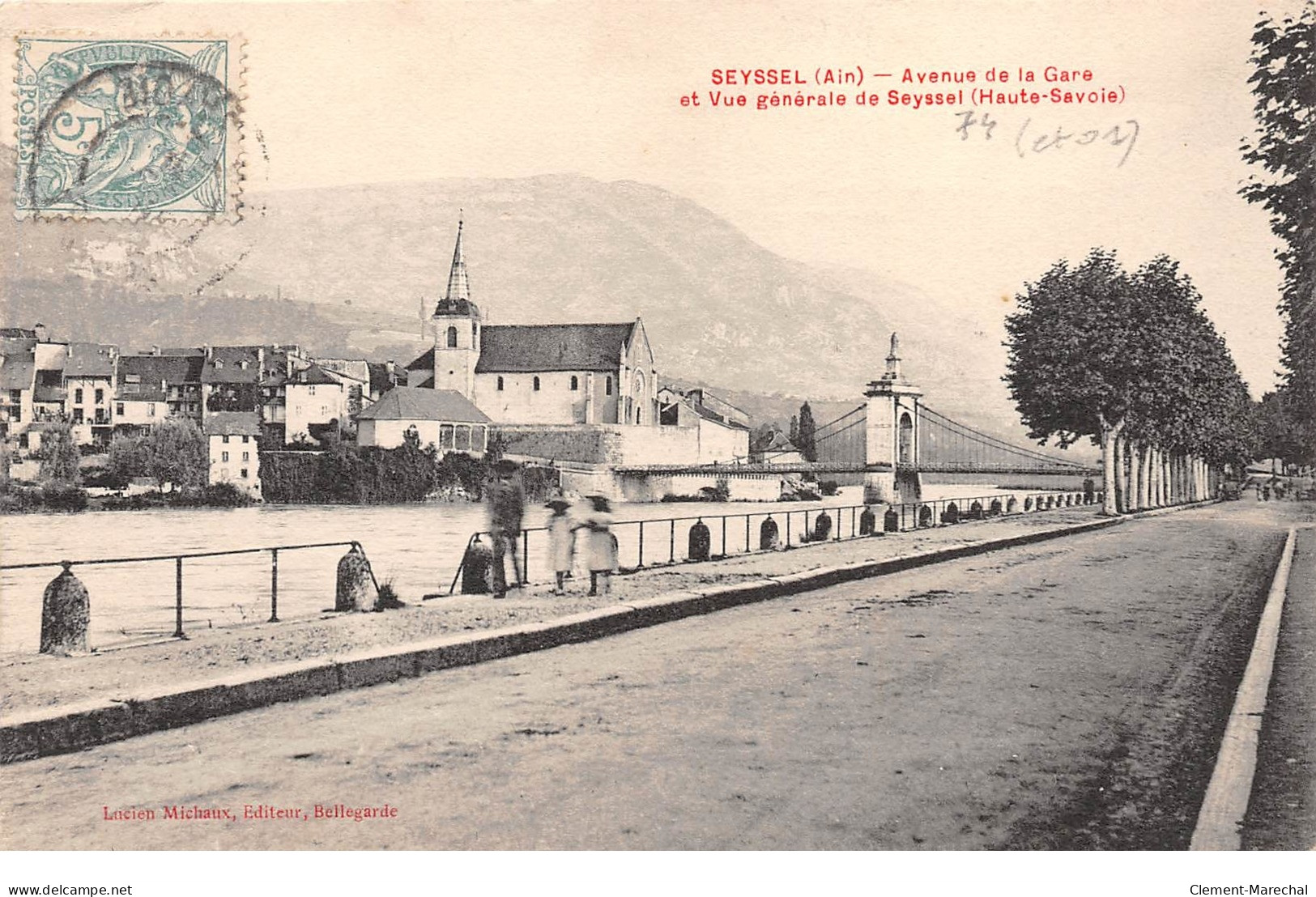 SEYSSEL - Avenue De La Gare Et Vue Générale De Seyssel - Très Bon état - Seyssel