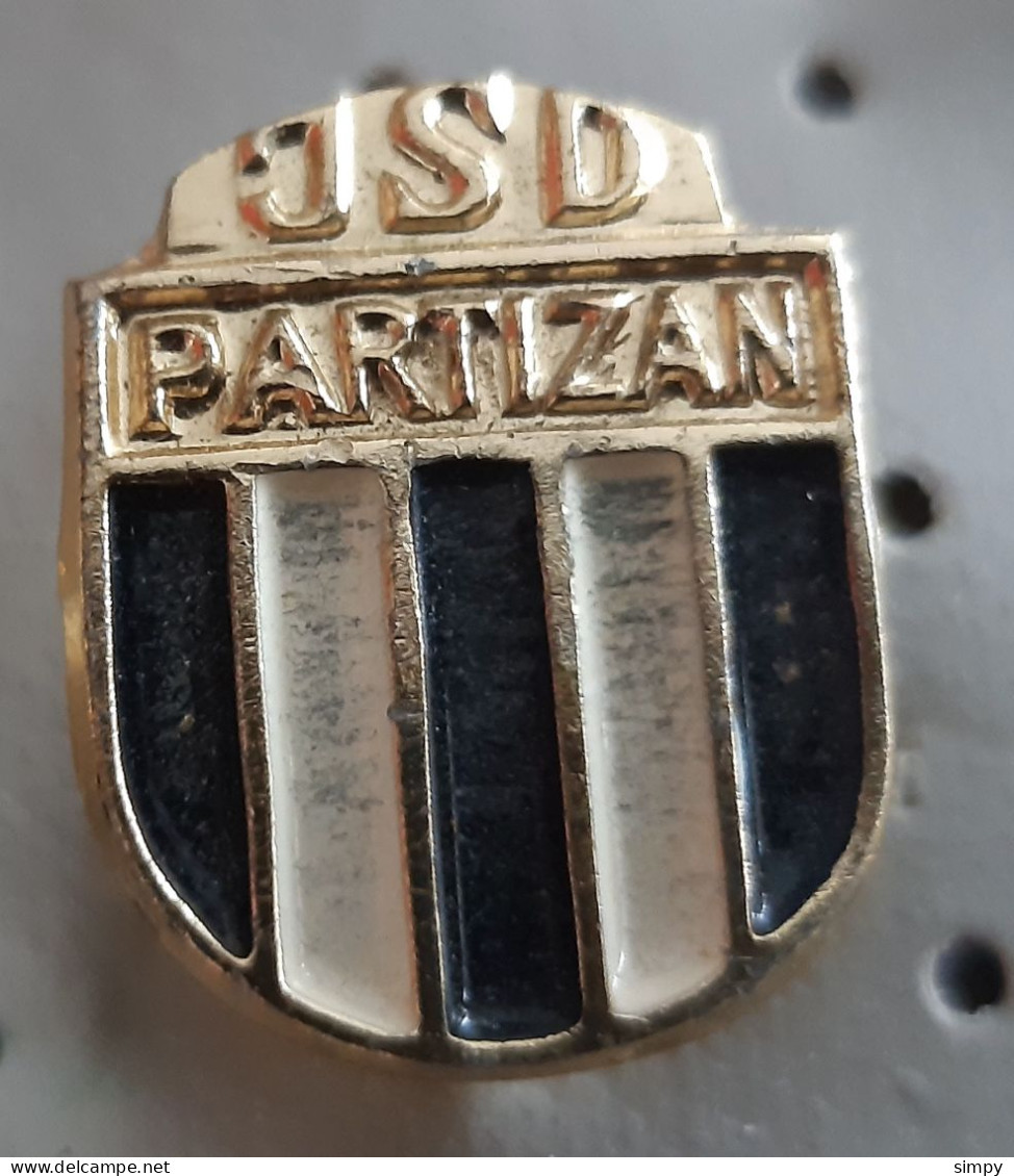 Sport Club JSD PARTIZAN Basketball , Football  Belgrade Yugoslavia Serbia Vintage  Pin - Football