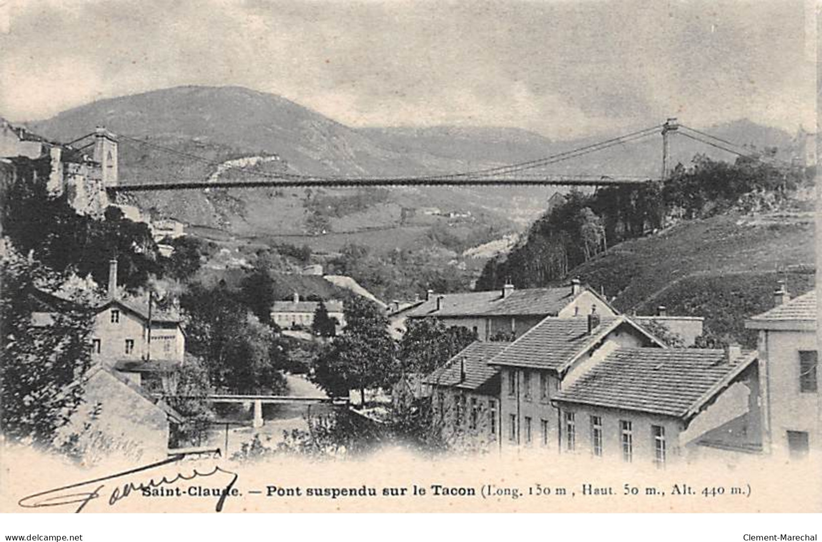 SAINT CLAUDE - Pont Suspendu Sur Le Tacon - Très Bon état - Saint Claude