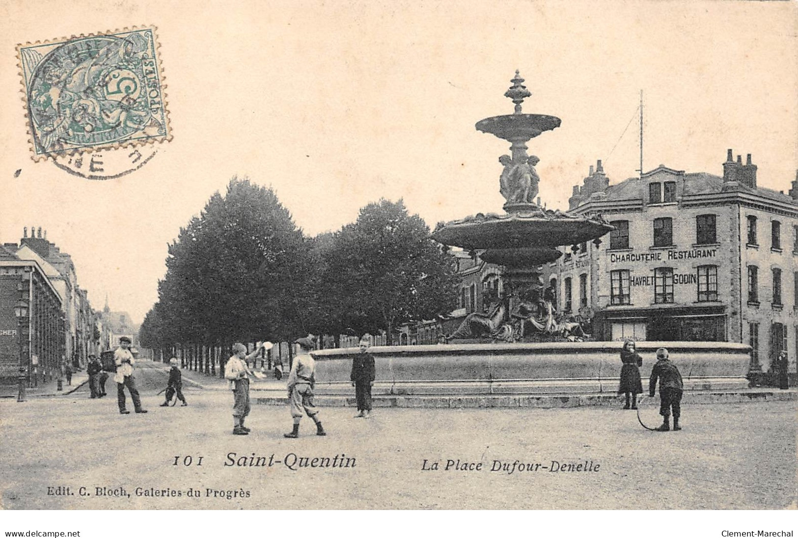 SAINT QUENTIN - La Place Dufour Denelle - Très Bon état - Saint Quentin