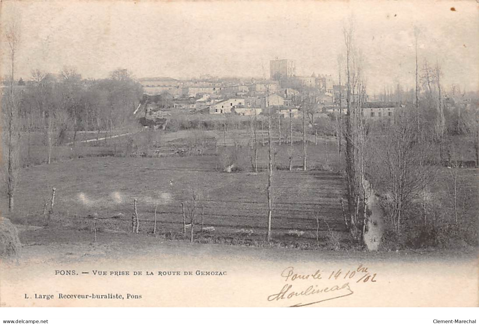 PONS - Vue Prise De La Route De Gemozac - Très Bon état - Pons