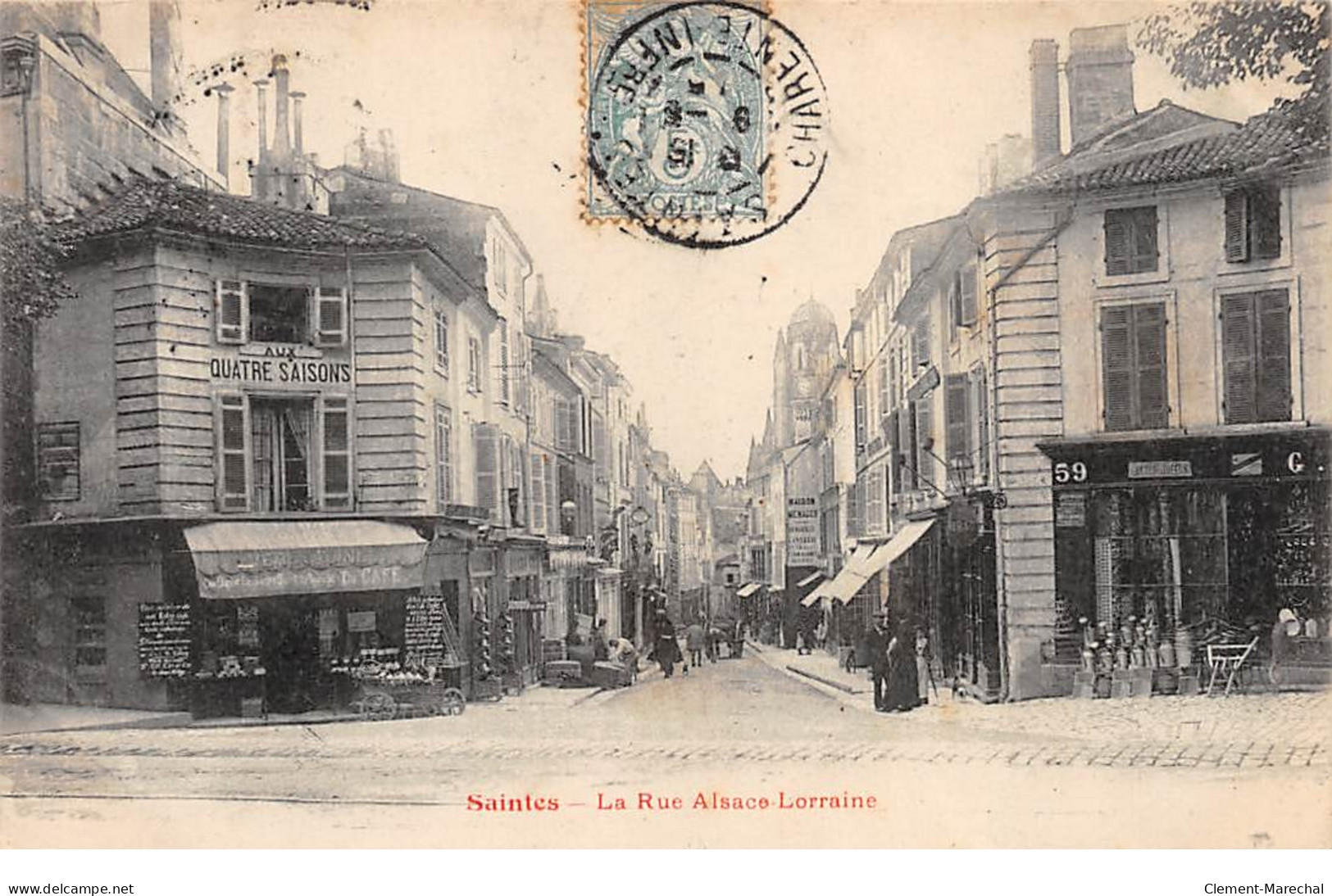 SAINTES - La Rue Alsace Lorraine - Très Bon état - Saintes