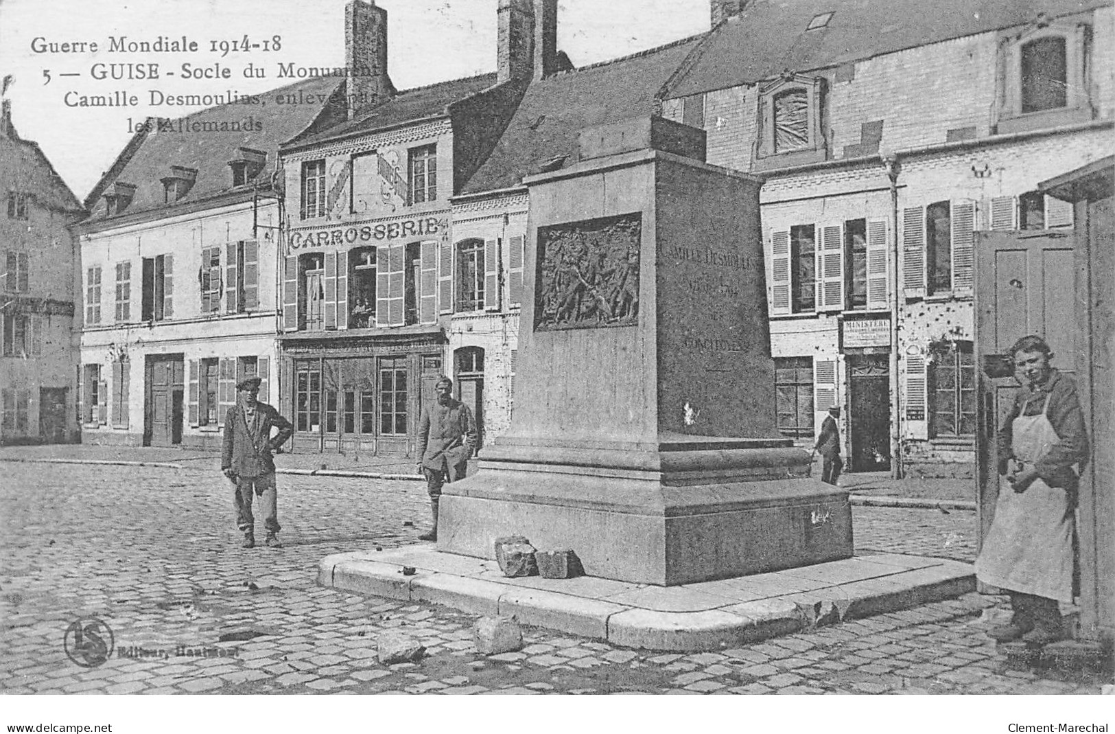 GUISE - Guerre Mondiale 1914 18 - Socle Du Monument Enlevé Par Les Allemands - Très Bon état - Guise