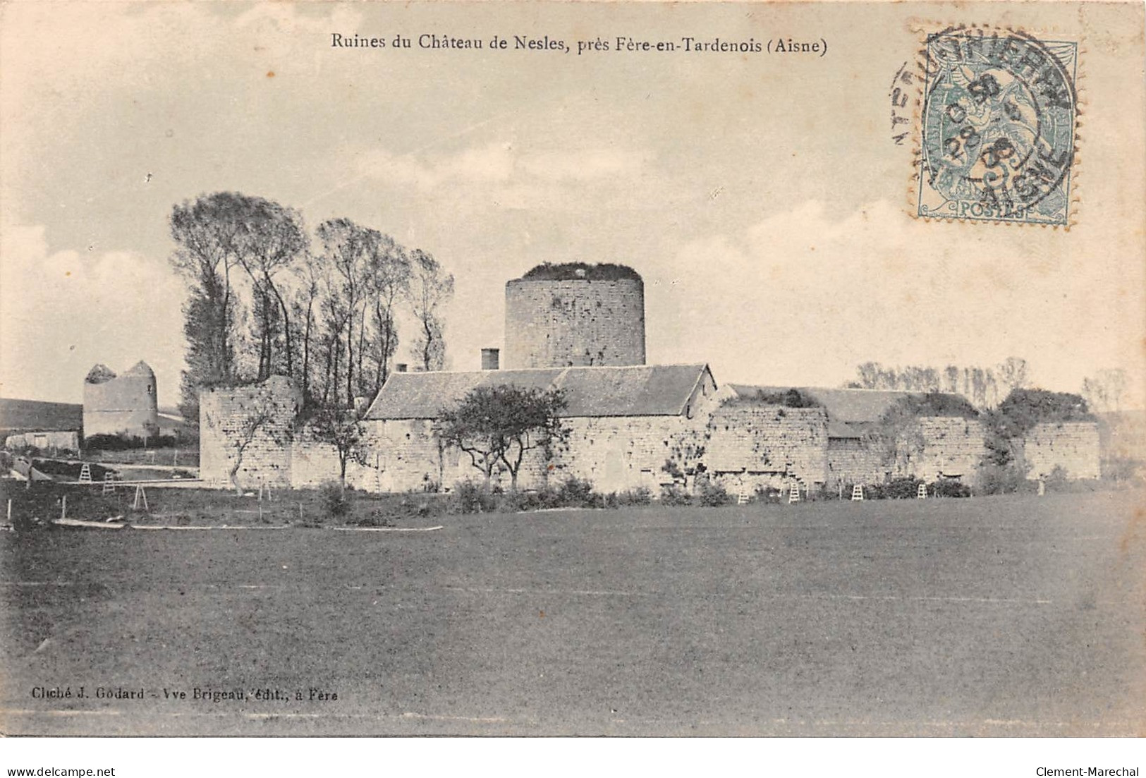 Ruines Du Château De NESLES Près Fère En Tardenois - Très Bon état - Altri & Non Classificati