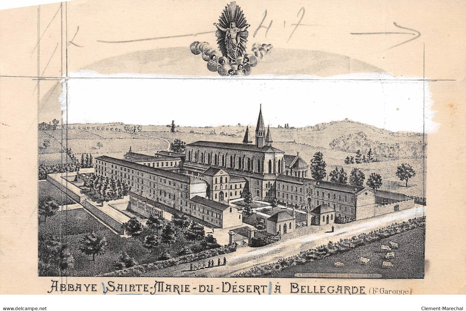 Abbaye Sainte Marie Du Désert à BELLEGARDE (essai D'imprimeur) - état - Bellegarde-sur-Valserine