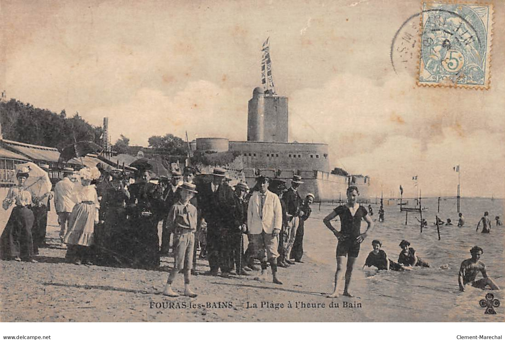 FOURAS LES BAINS - La Plage à L'heure Du Bain - Très Bon état - Fouras-les-Bains