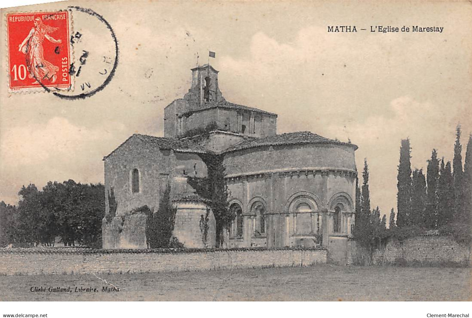 MATHA - L'Eglise De Marestay - Très Bon état - Matha