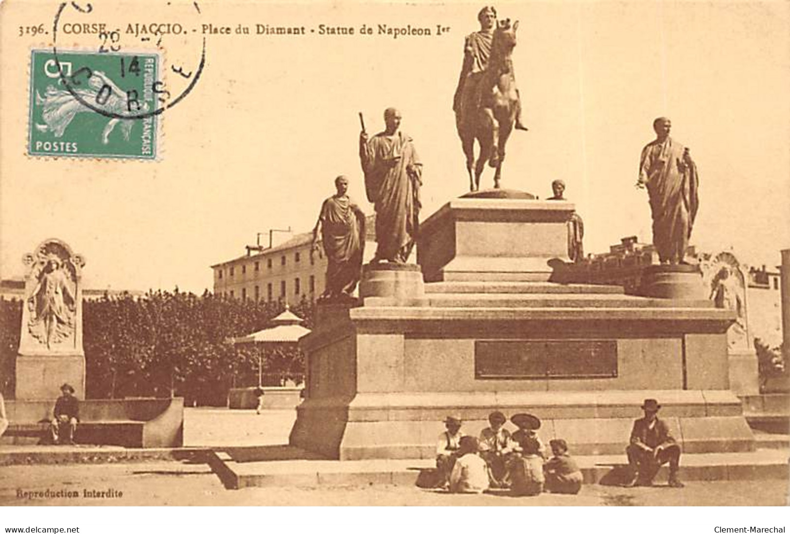 AJACCIO - Place Du Diamant - Statue De Napoléon 1er - Très Bon état - Ajaccio