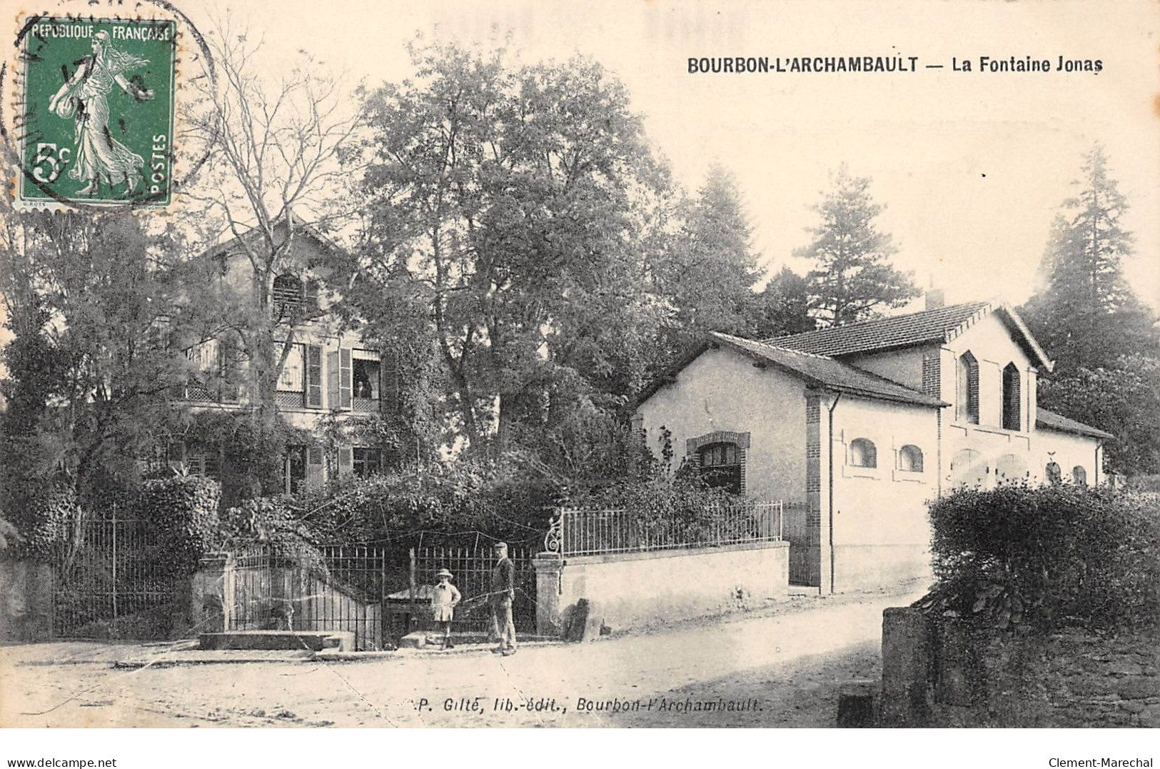 BOURBON L'ARCHAMBAULT - La Fontaine Jonas - Très Bon état - Bourbon L'Archambault