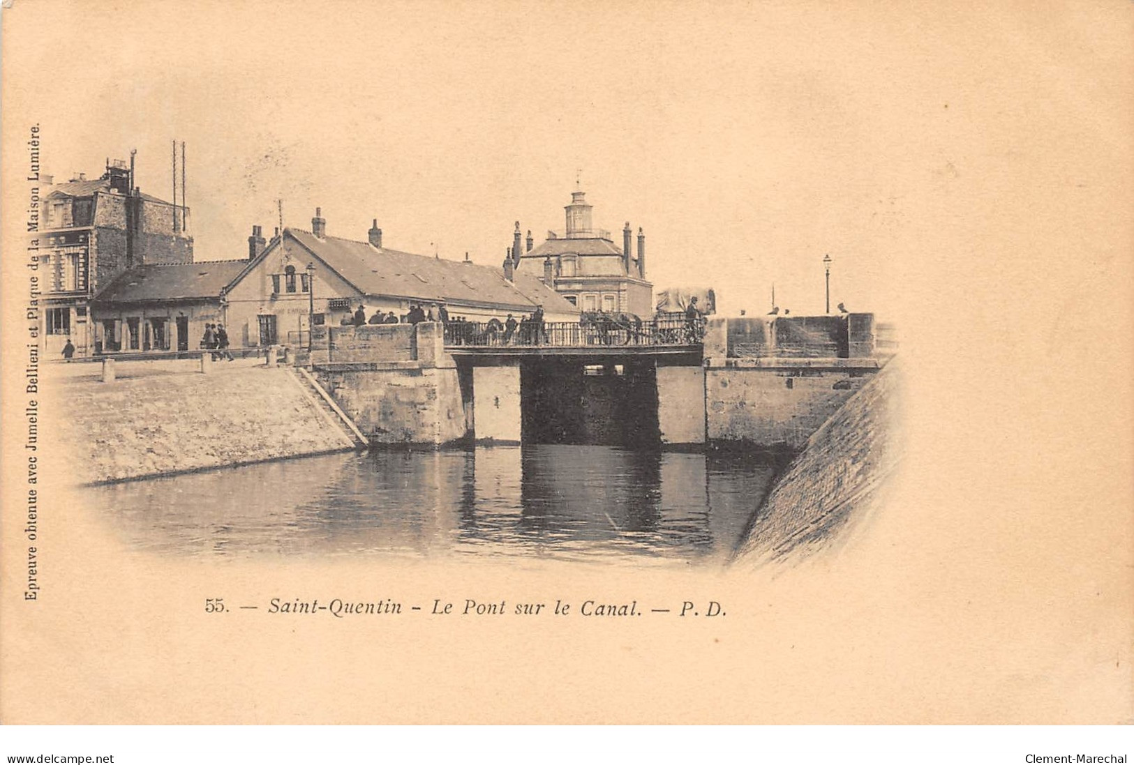 SAINT QUENTIN - Le Pont Sur Le Canal - Très Bon état - Saint Quentin