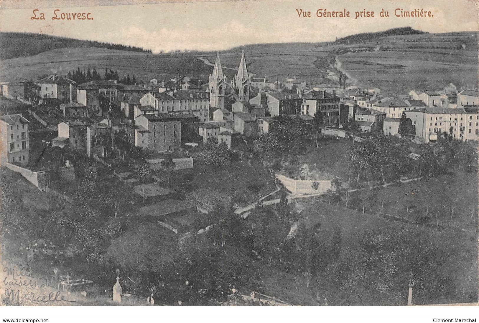 LA LOUVESC - Vue Générale Prise Du Cimetière - Très Bon état - La Louvesc