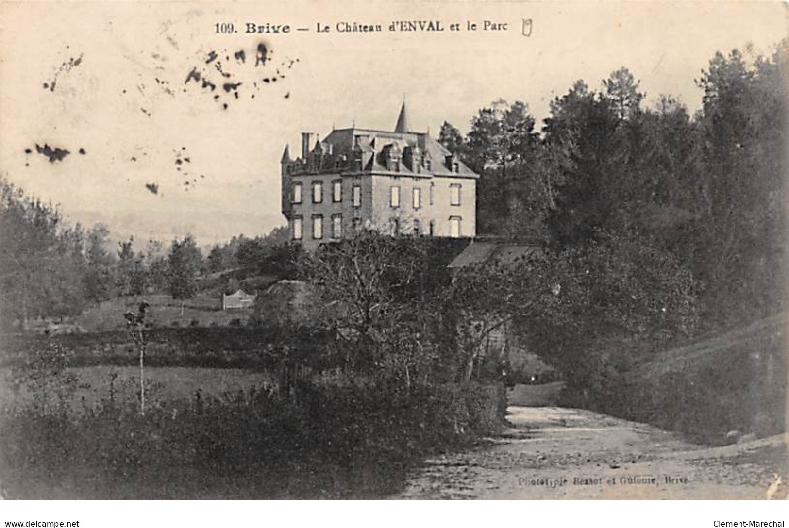 BRIVE - Le Château D'ENVAL Et Le Parc - Très Bon état - Brive La Gaillarde