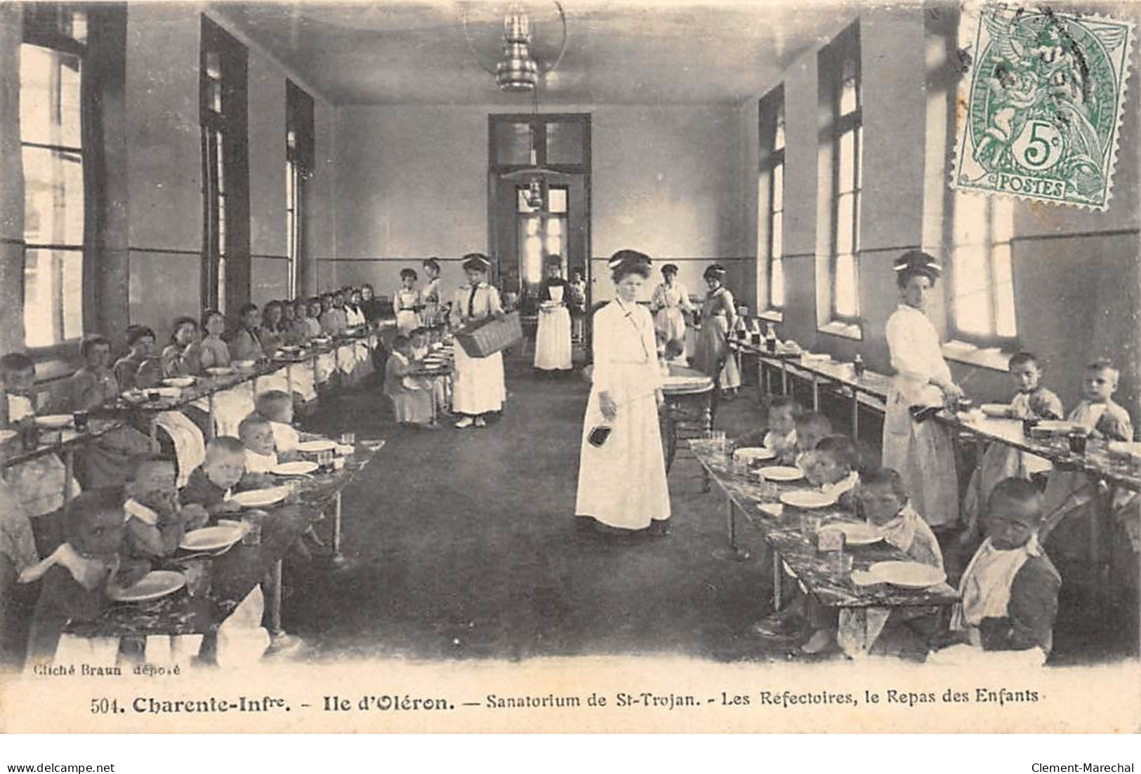 Ile D'Oléron - Sanatorium De SAINT TROJAN - Les Réfectoires, Le Repas Des Enfants - Très Bon état - Ile D'Oléron