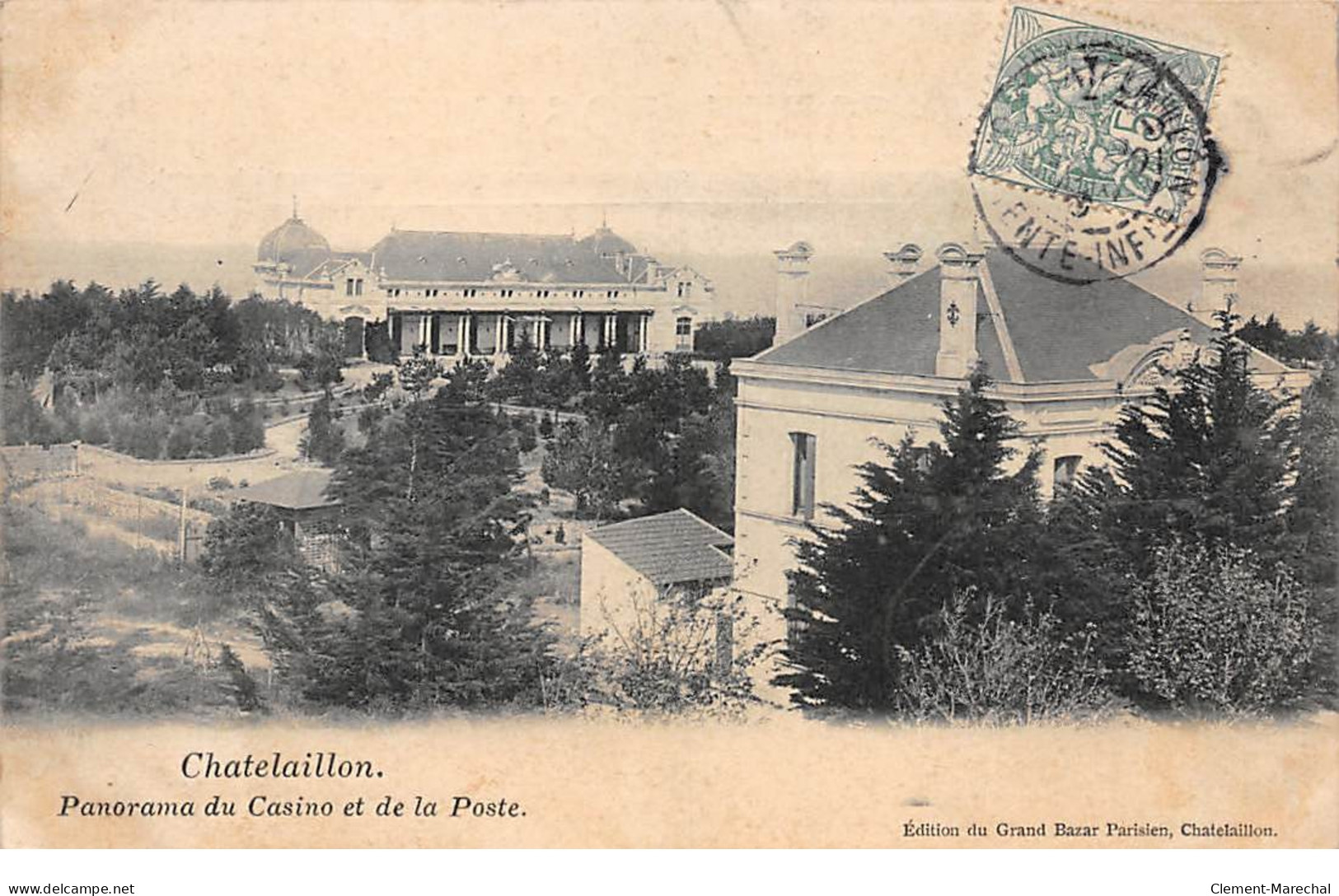 CHATELAILLON - Panorama Du Casino Et De La Poste - Très Bon état - Châtelaillon-Plage