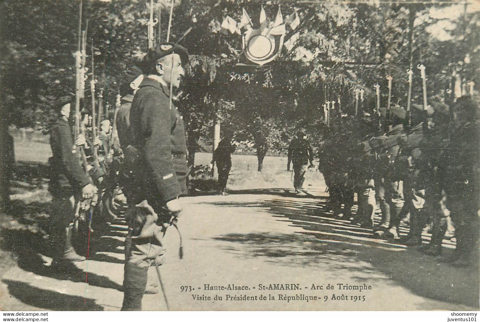 CPA St Amarin-Arc De Triomphe-Visite Du Président De La République    L1994 - Saint Amarin