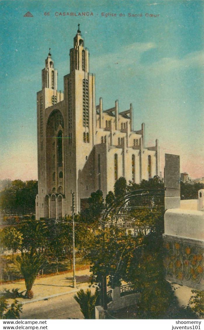 CPA Casablanca-Eglise Du Sacré Coeur-66    L2006 - Casablanca