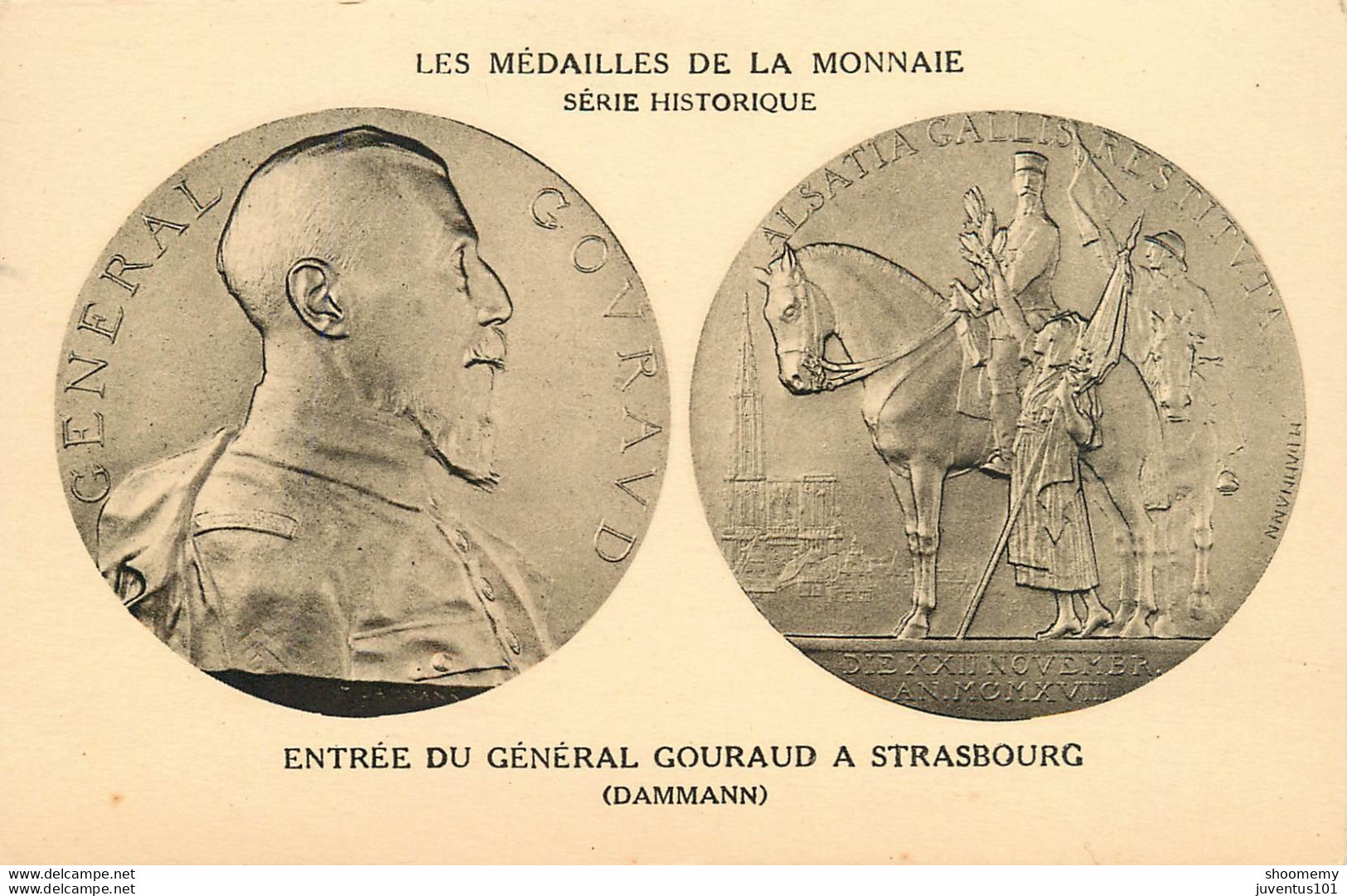 CPA Les Médailles De La Monnaie-Entrée Du Générale Gouraud à Strasbourg    L2008 - Munten (afbeeldingen)