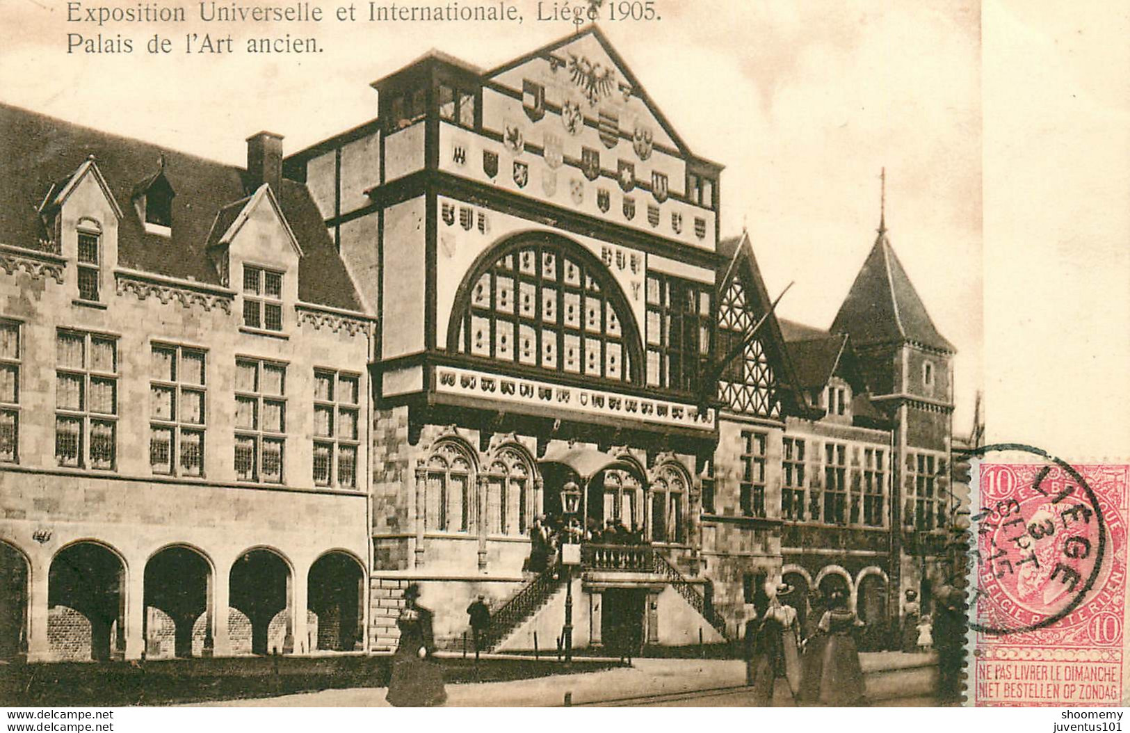 CPA Exposition Universelle Liége 1905-Palais De L'art Ancien-Timbre    L2018 - Luik