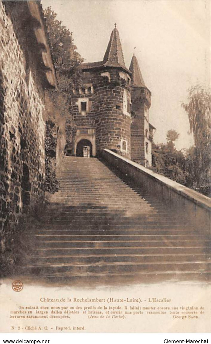 Château De La ROCHELAMBERT - L'Escalier - Très Bon état - Autres & Non Classés