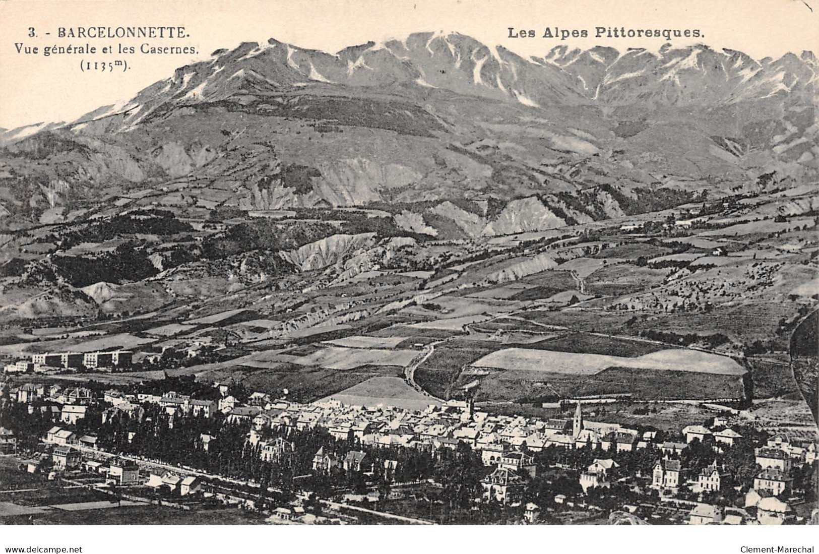 BARCELONNETTE - Vue Générale Et Les Casernes - Très Bon état - Barcelonnetta