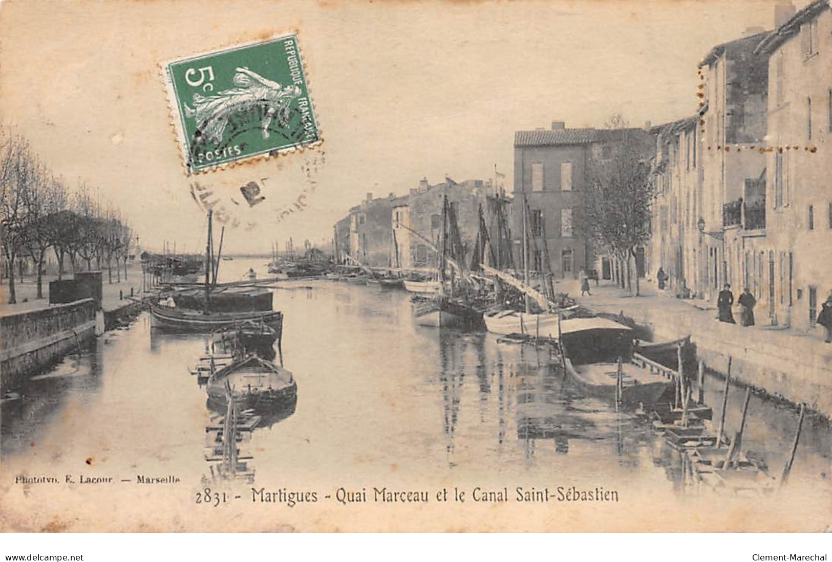 MARTIGUES - Quai Marceau Et Le Canal Saint Sébastien - Très Bon état - Martigues