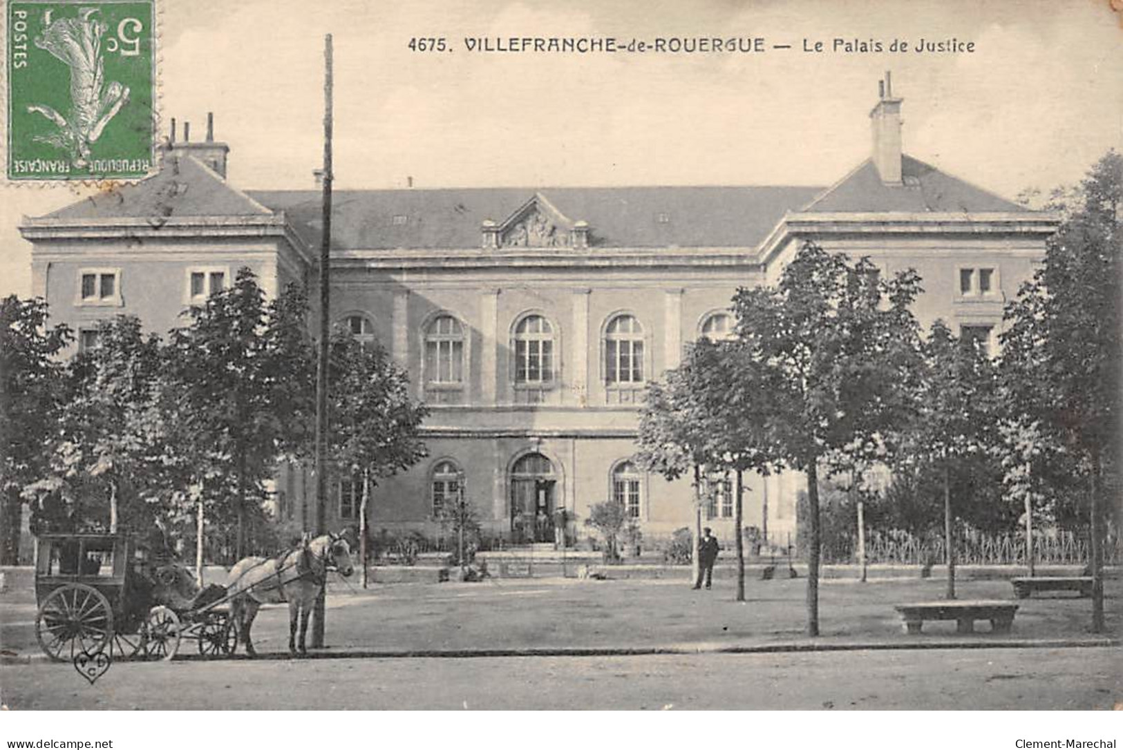 VILLEFRANCHE DE ROUERGUE - Le Palais De Justice - Très Bon état - Villefranche De Rouergue