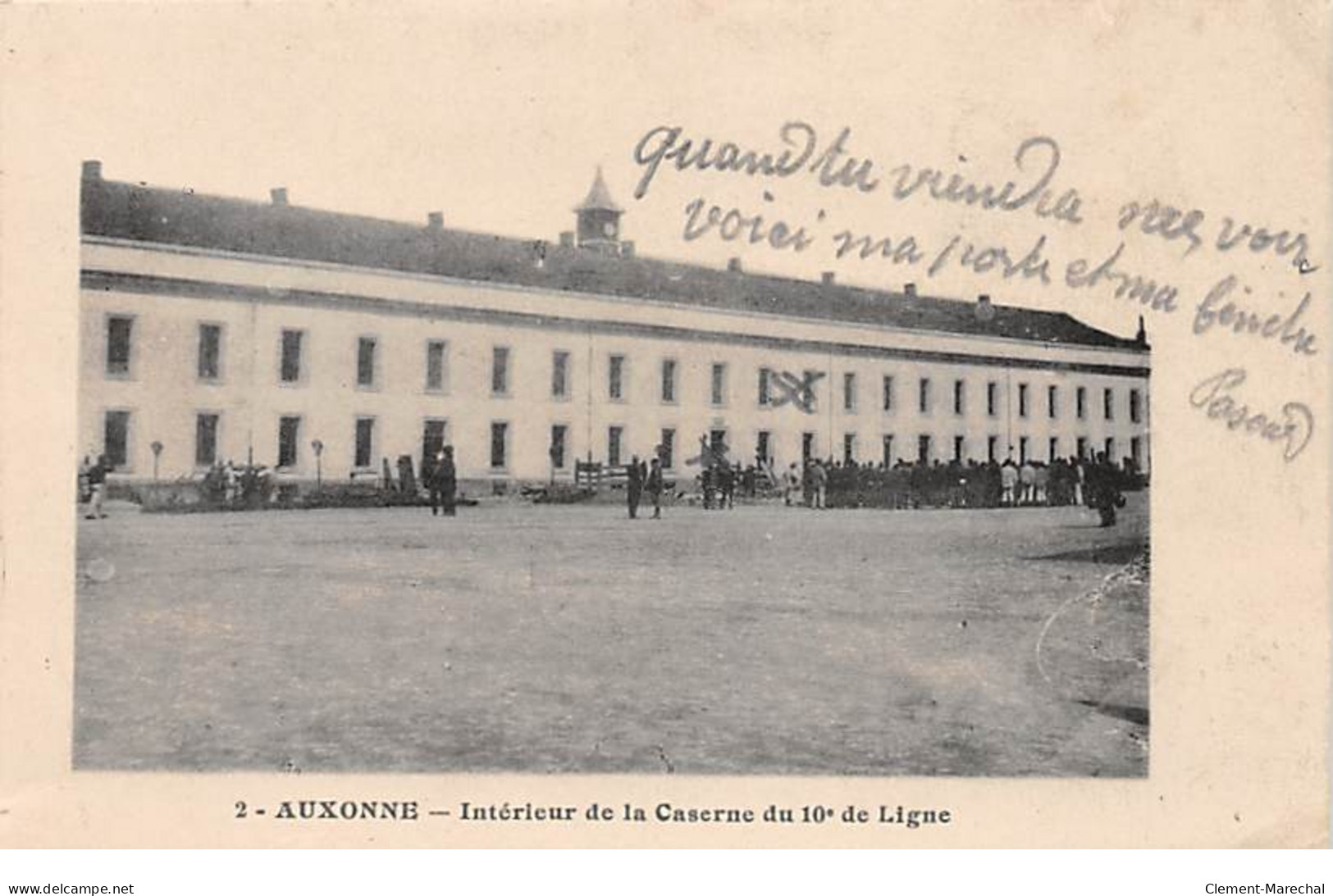 AUXONNE - Intérieur De La Caserne Du 10e De Ligne - Très Bon état - Auxonne