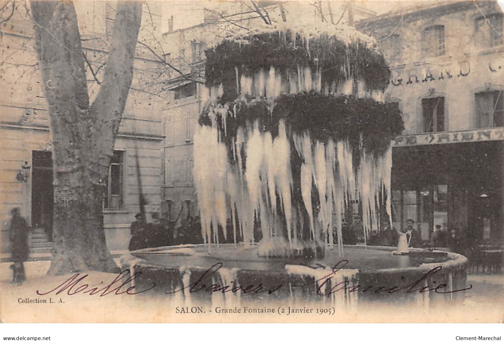 SALON - Grande Fontaine ( 2 Janvier 1905) - Très Bon état - Salon De Provence